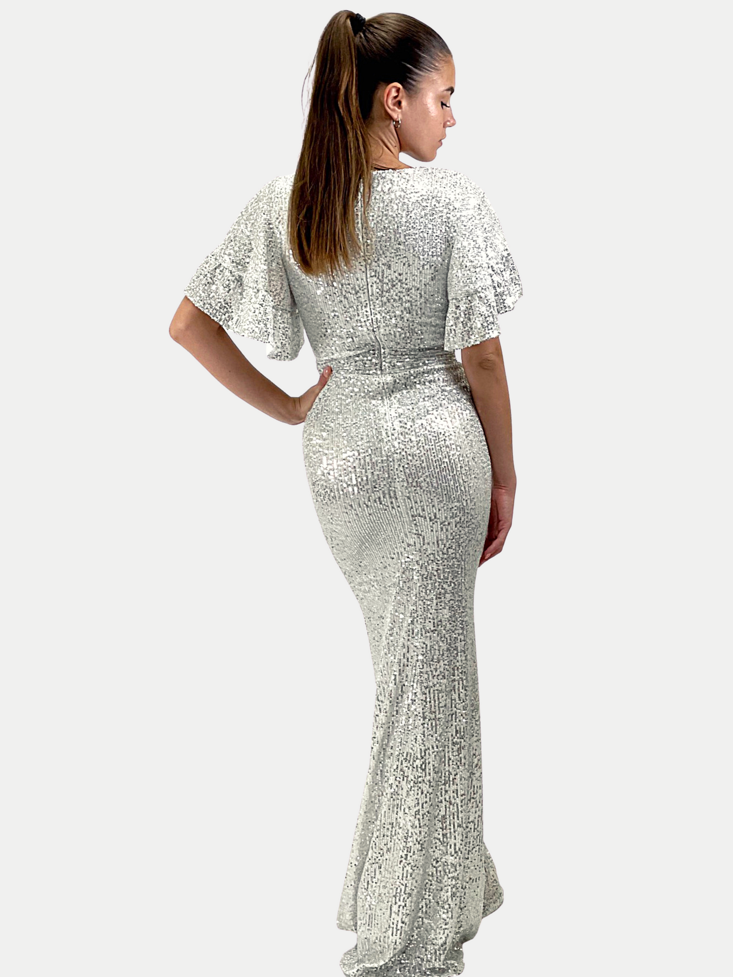 Abito CELINE lungo pailettato