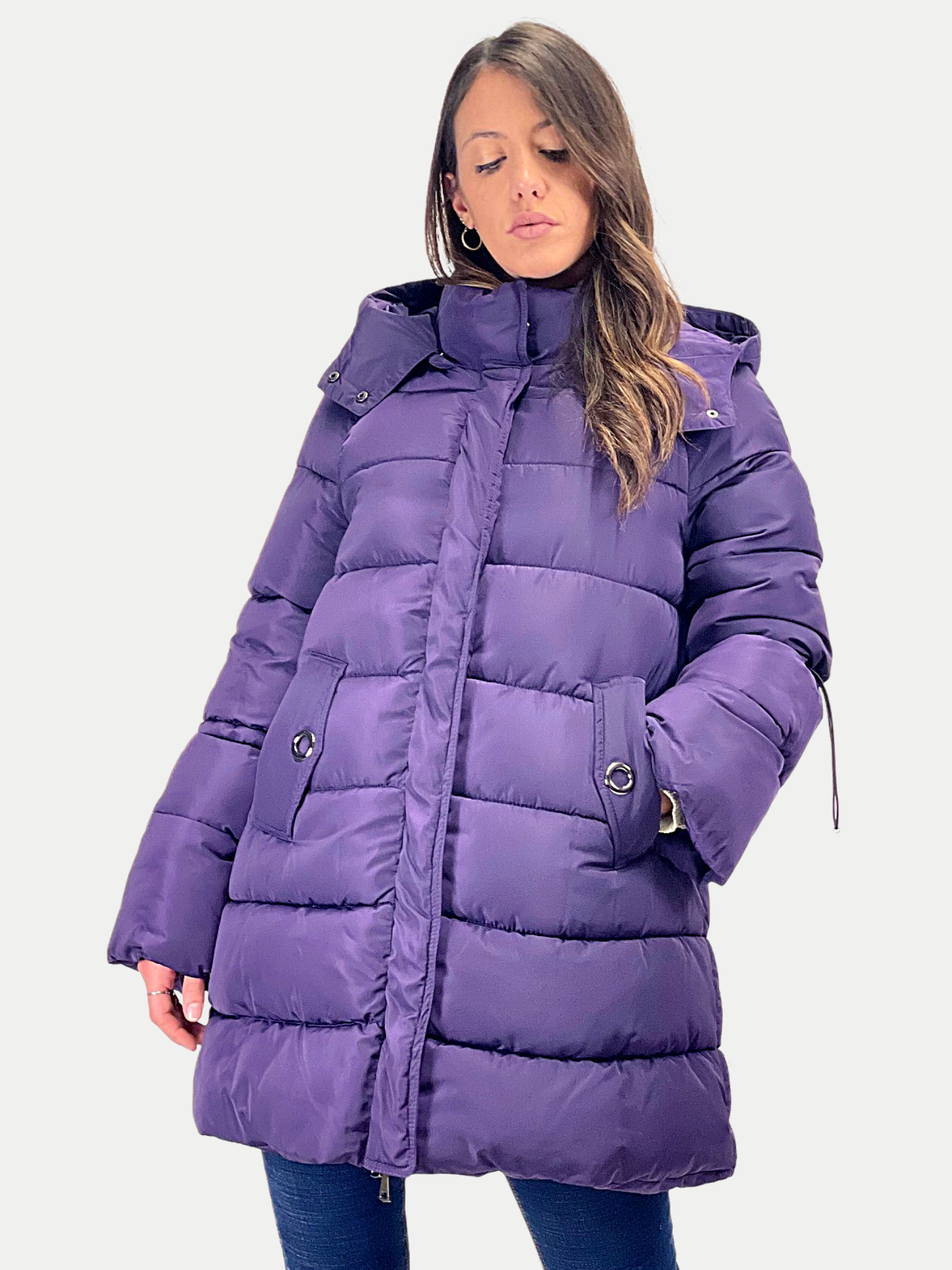 Piumino imbottito a campana con cappuccio Joana Women s clothing